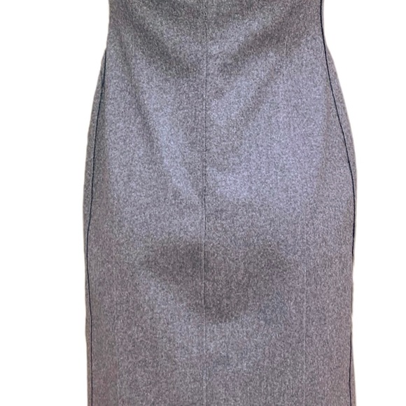 ALBERTA FERRETTI 90s Wool Sheath Dress. Crystal Beading Details. Minimalist HOT! - Picture 9 of 13